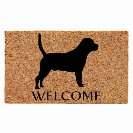 Calloway Mills Entrance Mat, Coir, Natural, Black 105522436
